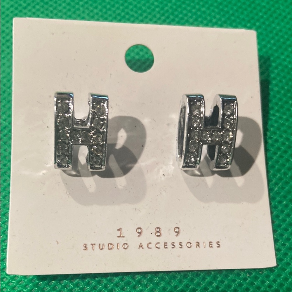 Beautiful Letter H Earrings
